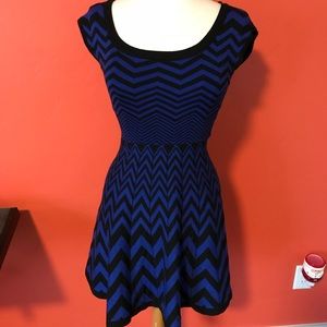 BOGO SALE!!!Blue and black chevron dress